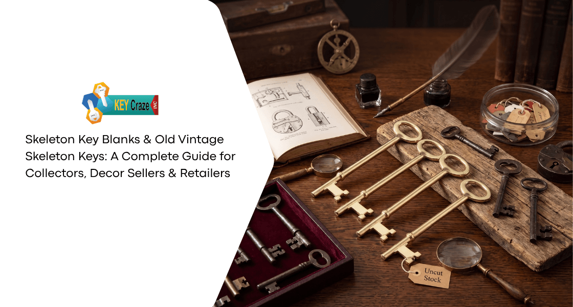 Skeleton Key Blanks & Old Vintage Skeleton Keys: A Complete Guide for Collectors, Decor Sellers & Retailers
