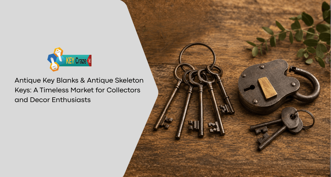 Antique Key Blanks & Antique Skeleton Keys: A Timeless Market for Collectors and Decor Enthusiasts