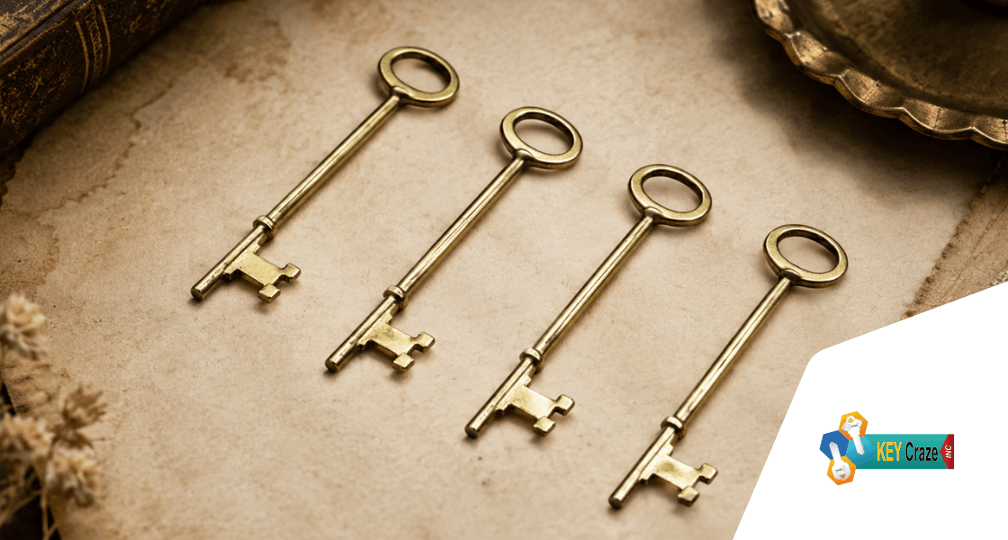 Old Vintage Skeleton Keys: History, Uses, Collectibility, and Modern Demand